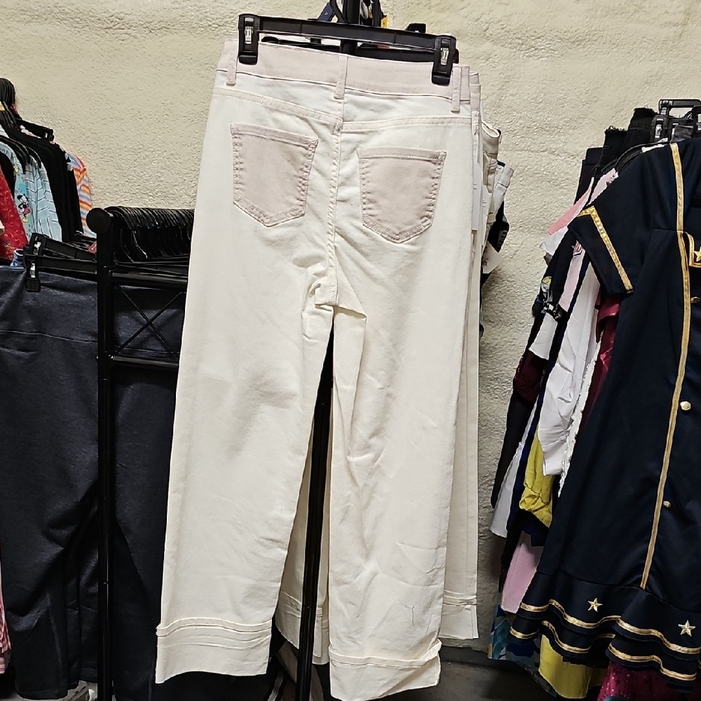 Nwt Cream Straight-Leg Pants #45 - Picture 5 of 6